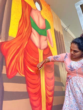 DT Next — Kowshigha aims to beautify Chennai one mural at a time