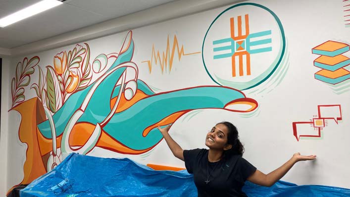 Times of India — Women wall artists paint change on city's walls